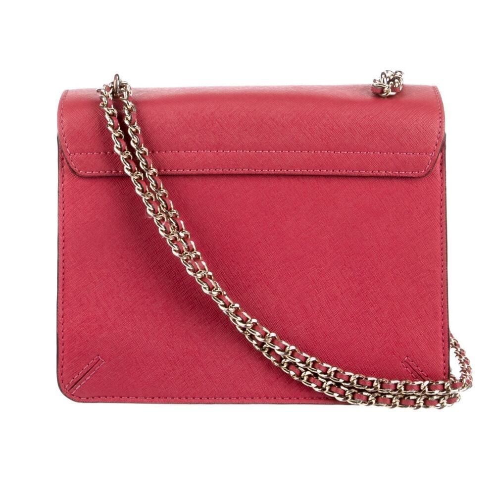 Tory Burch Robinson Convertible Shoulder Bag Crossbody Handbag In Dark Peony - Picture 5 of 11